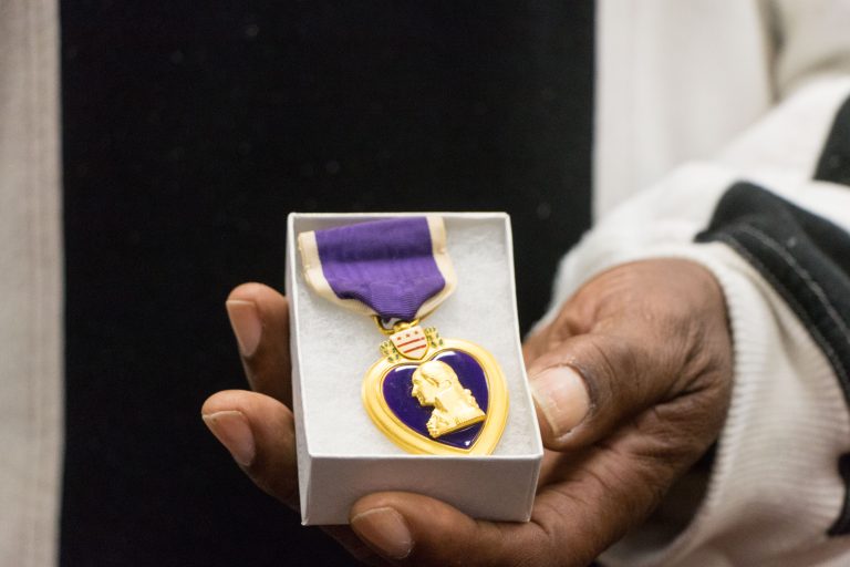 Returned Purple Heart medal
