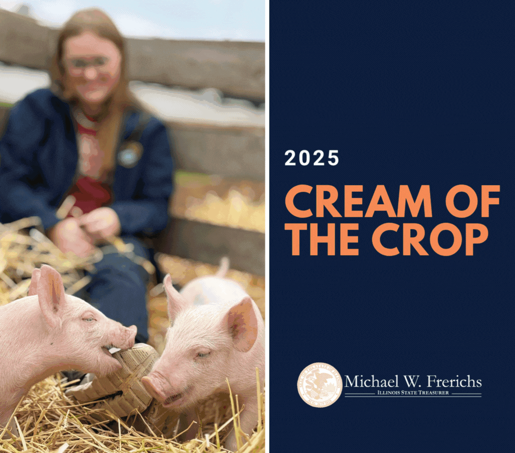 gif: a woman sitting in a pen with pigs, a wheat field, an overhead view of a combine in a field